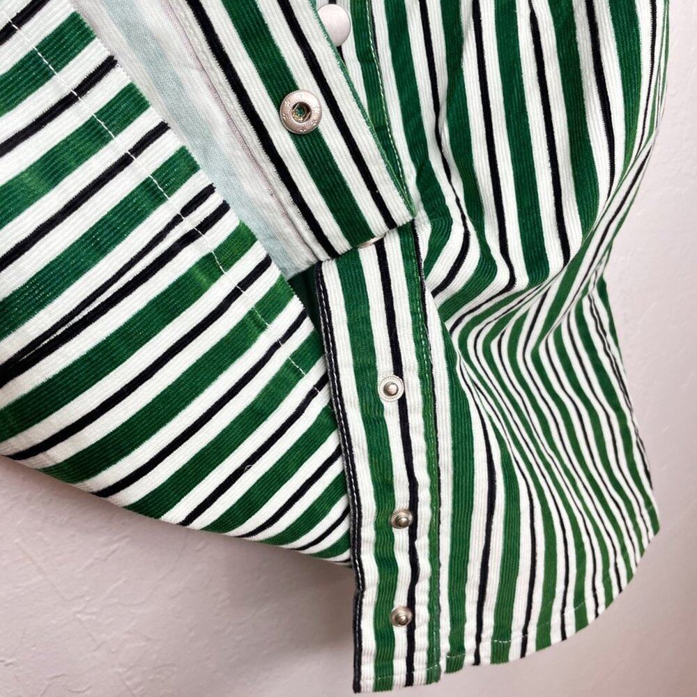 Urban Outfitters Sleeveless Striped Corduroy Snap Front Mini Jumper Dress Size 0 - Picture 6 of 15